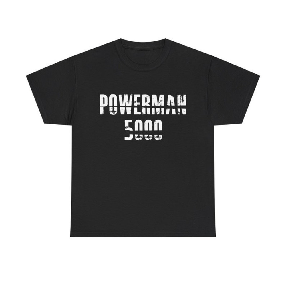 Powerman 5000 Tour Unisex Gift Shirt Rock Unisex Heavy Cotton Tee